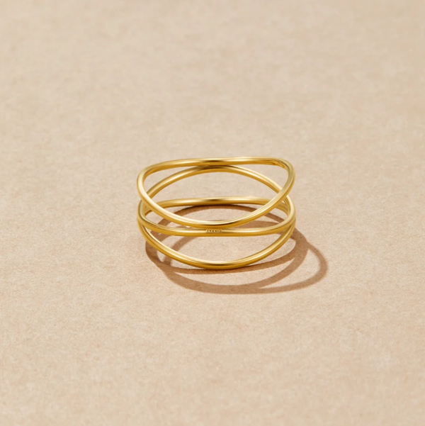Anello infinito dorato