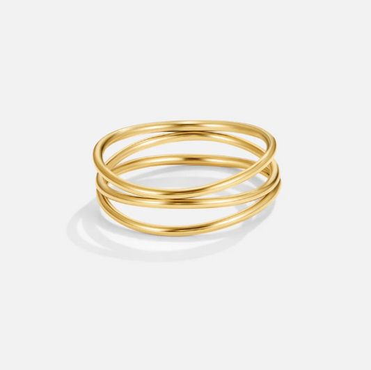 Anello infinito dorato